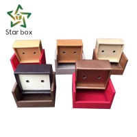 HC03 MDF Wooden with PU cufflink Box, Luxury PU Box for cuff link